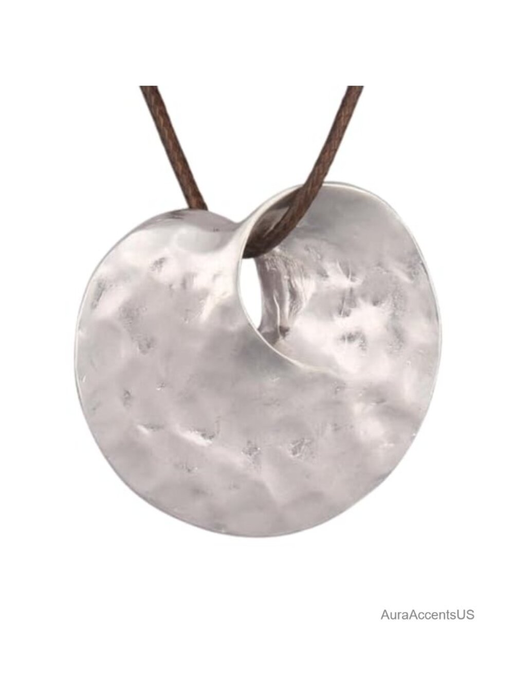 Bohemian Faux Leather Long Pendant Necklace Adjustable Snap Clasp